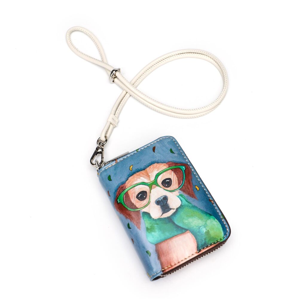 3317 RFID Credit Card Holder Wallets Leather Zipper Card Case Holder Wallet